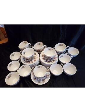 Johnson Brothers Stafforshire Bouquet Teacup/saucer,$8 Each